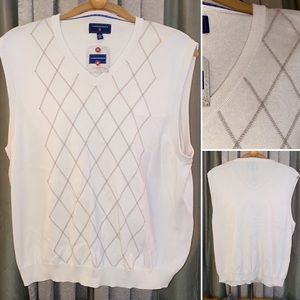 Mens Saddlebred Argyle Sweater Vest XXL